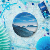Morgen Berge Nebel Landschaft Pappteller (Party)