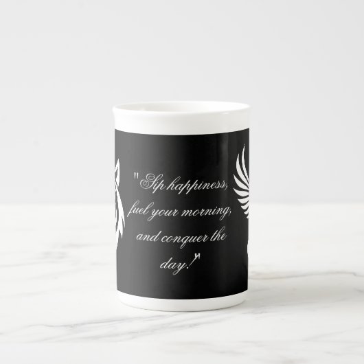 Morgen-Boost-Tasse Porzellantasse (Vorderseite)