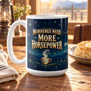 Morgen brauchen mehr PS Akhal-Teke Kunst Kaffeetasse