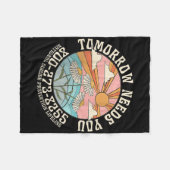 Morgen brauchen Sie eine nationale Suizidpräventio Fleecedecke (Vorderseite (Horizontal))