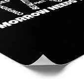 Morgen brauchen Sie psychische Gesundheit Poster (Ecke)
