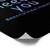 Morgen brauchen Sie psychische Gesundheitsprobleme Poster (Ecke)