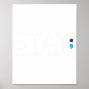 Morgen brauchen Sie Selbstmordverhütung Bewusstsei Poster