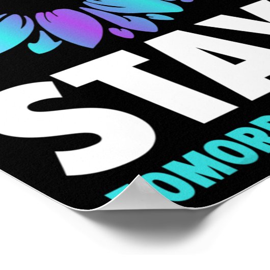 Morgen brauchen Sie Unterstützung für psychische G Poster (Ecke)