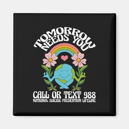 Morgen braucht 988 Auszeichnungen zur Suizidpräven Magnet (Vorne)