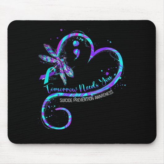Morgen braucht Präventionsbewusstsein für Selbstmo Mousepad (Vorne)