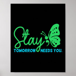 Morgen braucht psychisches Gesundheitsbewusstsein Poster