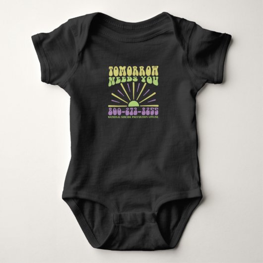 Morgen braucht Sie Baby Strampler (Vorderseite)