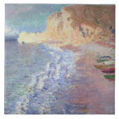 Morgen Claude Monets | bei Etretat Fliese (Vorderseite)