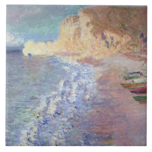Morgen Claude Monets   bei Etretat Fliese