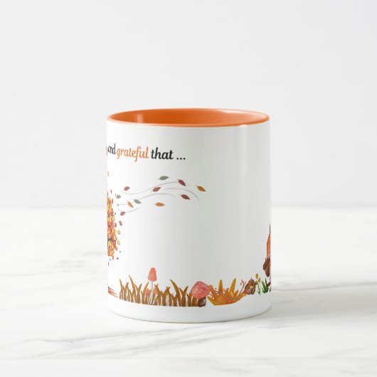 Morgen Dankbarkeit Tasse: Ich bin so glücklich, da Tasse (Zentrum)