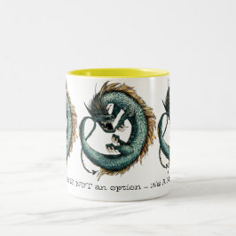 Morgen-Drache-Fantasie-Tasse Zweifarbige Tasse