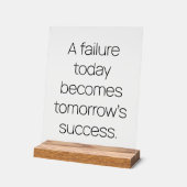 Morgen Erfolg - Akryllisches Zeichen Acrylschild (Winkel)