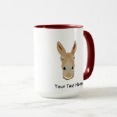 Morgen-Esel-Gesicht mit Lächeln Tasse (VorderseiteRechts)