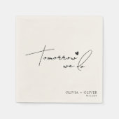 Morgen essen wir Probe Serviette (Vorderseite)