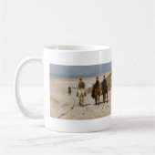 Morgen-Fahrt auf den Strand - Anton-Malvenfarbe Kaffeetasse (Links)