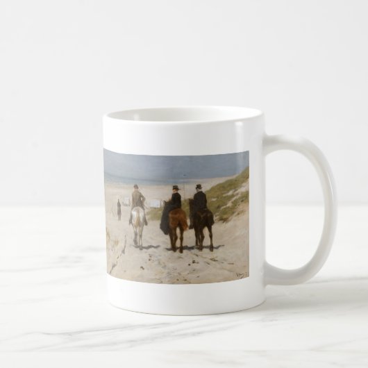 Morgen-Fahrt auf den Strand - Anton-Malvenfarbe Kaffeetasse (Rechts)