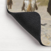 Morgen-Fahrt auf den Strand - Anton-Malvenfarbe Mousepad (Ecke)