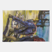 Morgen Fang, Hafen Insel, Bahamas Geschirrtuch (Horizontal)