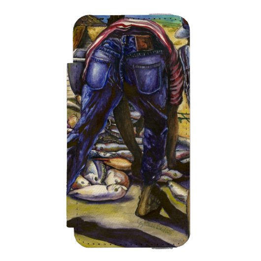 Morgen Fang, Hafen Insel, Bahamas Incipio iPhone Geldbeutel-Hülle (Folio Vorderseite)