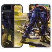 Morgen Fang, Hafen Insel, Bahamas Incipio iPhone Geldbeutel-Hülle (Folio Geöffnet)