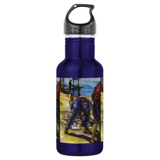 Morgen Fang, Hafen Insel, Bahamas Trinkflasche (Vorderseite)