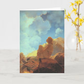 Morgen (Frühling), Maxfield Parrish Fine Art Karte (Gelbe Blume)