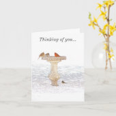 Morgen Fütternd DigitalArt Denken Sie an Sie Karte (Gelbe Blume)