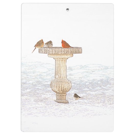 Morgen Fütternd DigitalArt Klemmbrett (Rückseite)