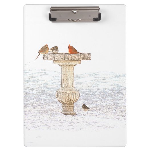 Morgen Fütternd DigitalArt Klemmbrett (Vorderseite)