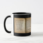 Morgen-Gebetescripture-Tasse (personalisiert) Tasse (Links)