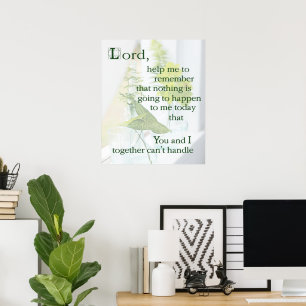 Morgen-Gebetsplakat Poster