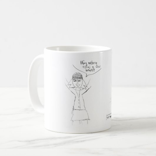 "Morgen-Gesprächs-" Tasse (Vorderseite Links)