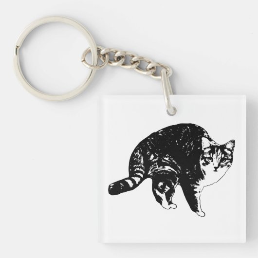 Morgen-Glocken-Tabby Schlüsselanhänger (Vorderseite)