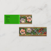 MORGEN GLORY UND RED BERRIES MINI VISITENKARTE (Vorne/Hinten)