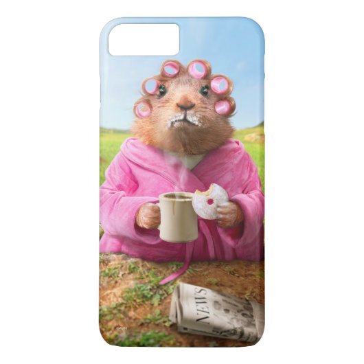 Morgen Groundhog mit Frühstücks-Krapfen und Kaffee Case-Mate iPhone Hülle (Rückseite)