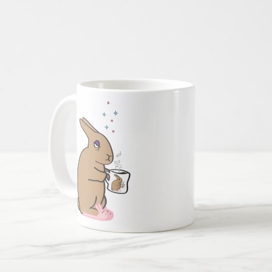 MORGEN-HÄSCHEN KAFFEETASSE (Vorderseite Links)