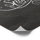 Morgen hat gebrochen, mehr Kaffee hat weiß gesproc Poster (Ecke)