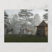 Morgen im Knights-Lager Postkarte (Vorderseite)