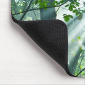 Morgen im Wald Mousepad (Ecke)
