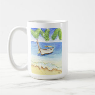 Morgen in Bali Aquarell Kaffeetasse