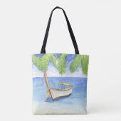 Morgen in Bali Aquarell Tasche (Rückseite)