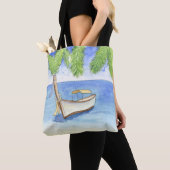 Morgen in Bali Aquarell Tasche (Von Nahem)