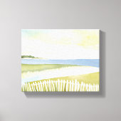 Morgen in Chatham | Cape Cod Aquarellmalerei Leinwanddruck (Vorderseite)