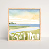 Morgen in Chatham | Cape Cod Aquarellmalerei Poster