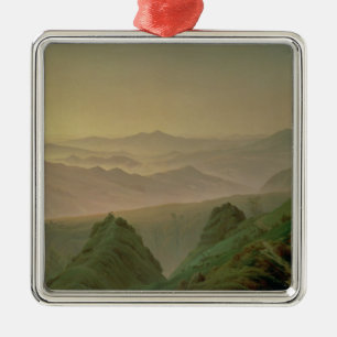 Morgen in den Bergen Ornament Aus Metall