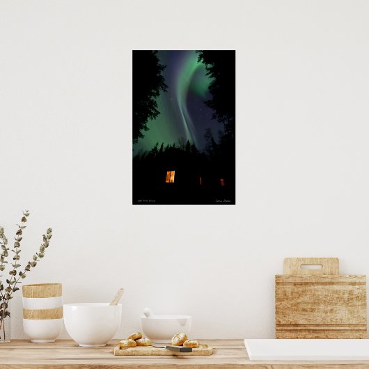 Morgen in der Hütte Poster (Küche)