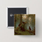 Morgen in einem Kiefern-Wald, 1889 Button (Vorne & Hinten)