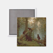 Morgen in einem Kiefernwald, 1889 Magnet (Vorderseite/Rückseite)