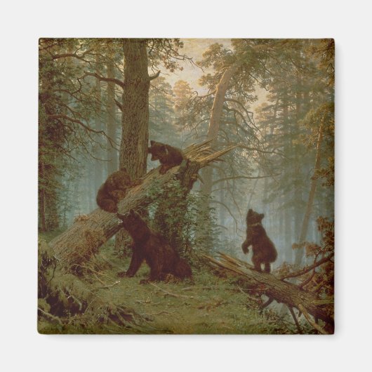 Morgen in einem Kiefernwald, 1889 Magnet (Vorne)